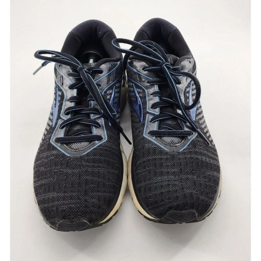 Brooks Mens Ghost 12 Sneakers‎ Black Blue Running Shoes Cushioned Casual Sz 11 D